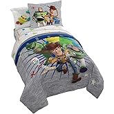 Jay Franco Disney Pixar Story 4 All The Toys Twin Bed Set, Blue
