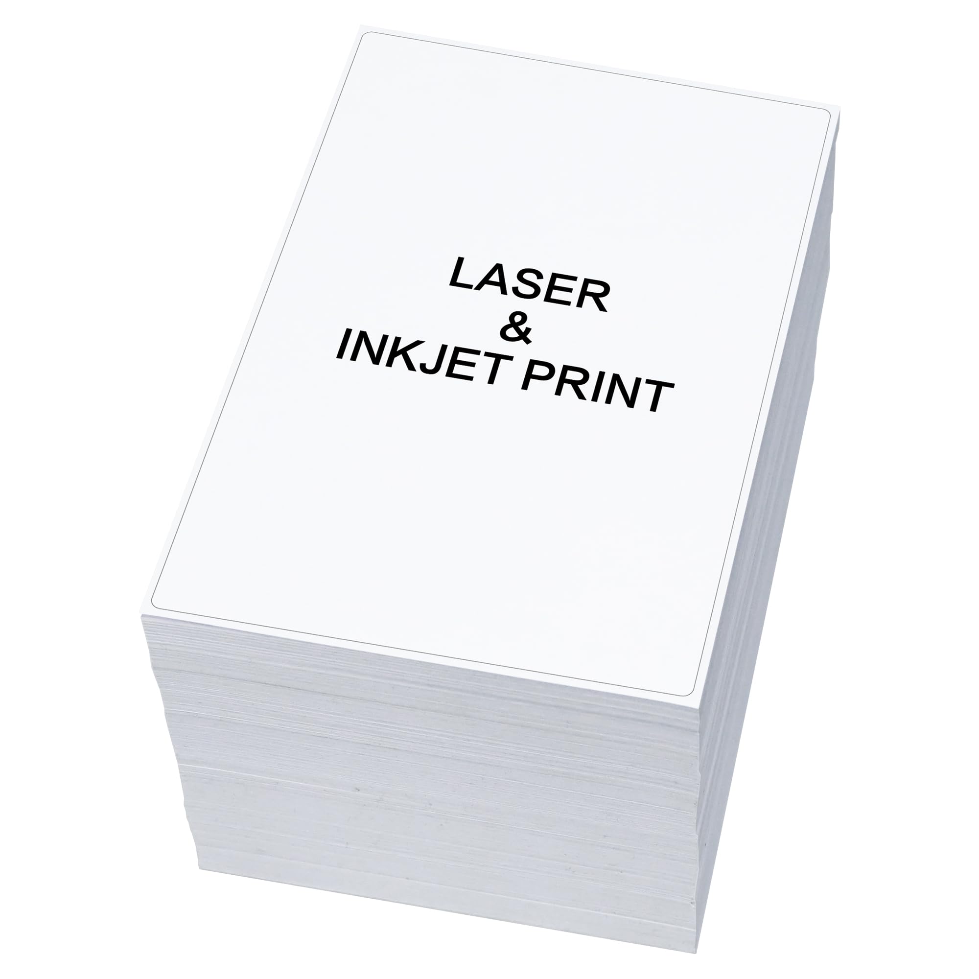 Photo 1 of L LIKED 500 Pre-Cut 4x6 Sheet Shipping Labels for Laser & Inkjet Printers, Single Sheet, Self Adhesive Address Mailing Postage Stickers (500 PCS)