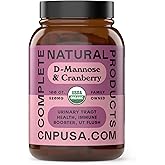 Complete Natural Products Organic D-Mannose & Cranberry Capsules 520mg | 100 Count | Plant-Based UT Support | Vegan, Non-GMO, Kosher, Gluten-Free