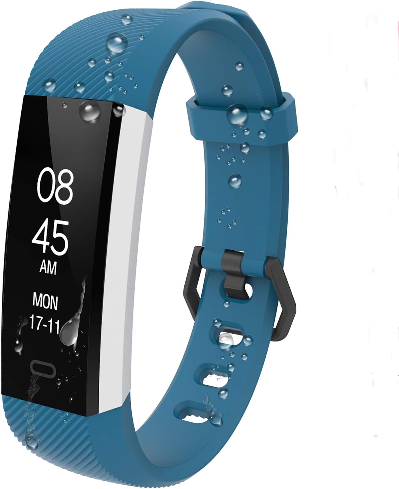 Fitpolo Fitness Tracker, Activity Tracker Watch with Heart Rate Monitor Waterproof Smart Fitness Wristband with Step Counter, Calorie Counter, Pedometer for Kids Men Women(Blue)