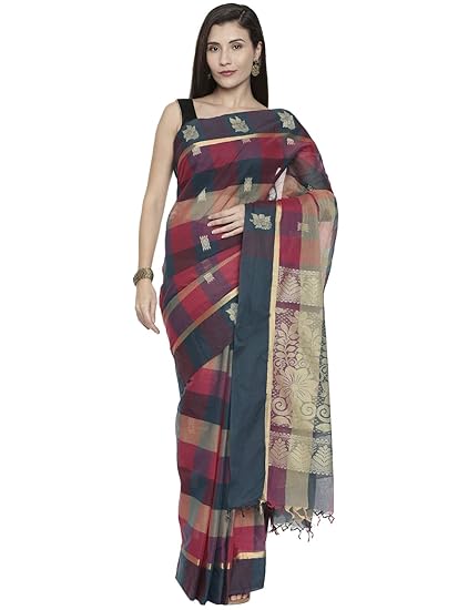 Womens Coimbatore Cotton Saree (CCOPSC13793; Multicolor)
