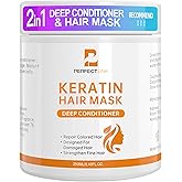 WDETHMY Keratin Hair Mask for Damaged Hair, Hydrating & Repairing Keratin Hair Treatment, Natural Deep Conditioning Smooth Hair Mask 250g for Dry Hair
