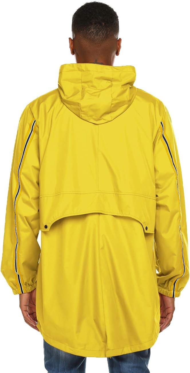 Avoogue Mens Breathable Rain Jacket Waterproof with Hood Windbreaker All Weather: Clothing