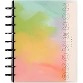 Happy Planner Disc-Bound 12-Month July 2025–June 2026 Planner with 3 Extra Months, Classic Size, Student Layout, Painted Gradients