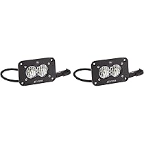 Amazon.com: Baja Designs S2 Pro Black Flush Mount LED Auxiliary Light Pod  Reverse Kit (Wide Cornering; Clear) : Automotive