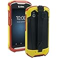 Protective Cover Bumper Case Rugged Boot with Hand Strap for Zebra TC51 TC510K TC52 TC56 TC57 (Red+Yellow)