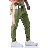 Born Tough Mens Workout Joggers Pants, Tapered Bodybuilding Gym Joggers, Athletic Running Sweatpants with Zipper Pockets