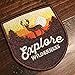 Explore Wilderness/Iron on Patch/Vintage Patch for Jackets, Backpacks, Hats, and Clothing - Iron on Patches