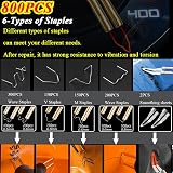 Ghguole 150W Plastic Welding Kit 2 in 1 Welder Gun with 64 Rods 800 Staples view 5