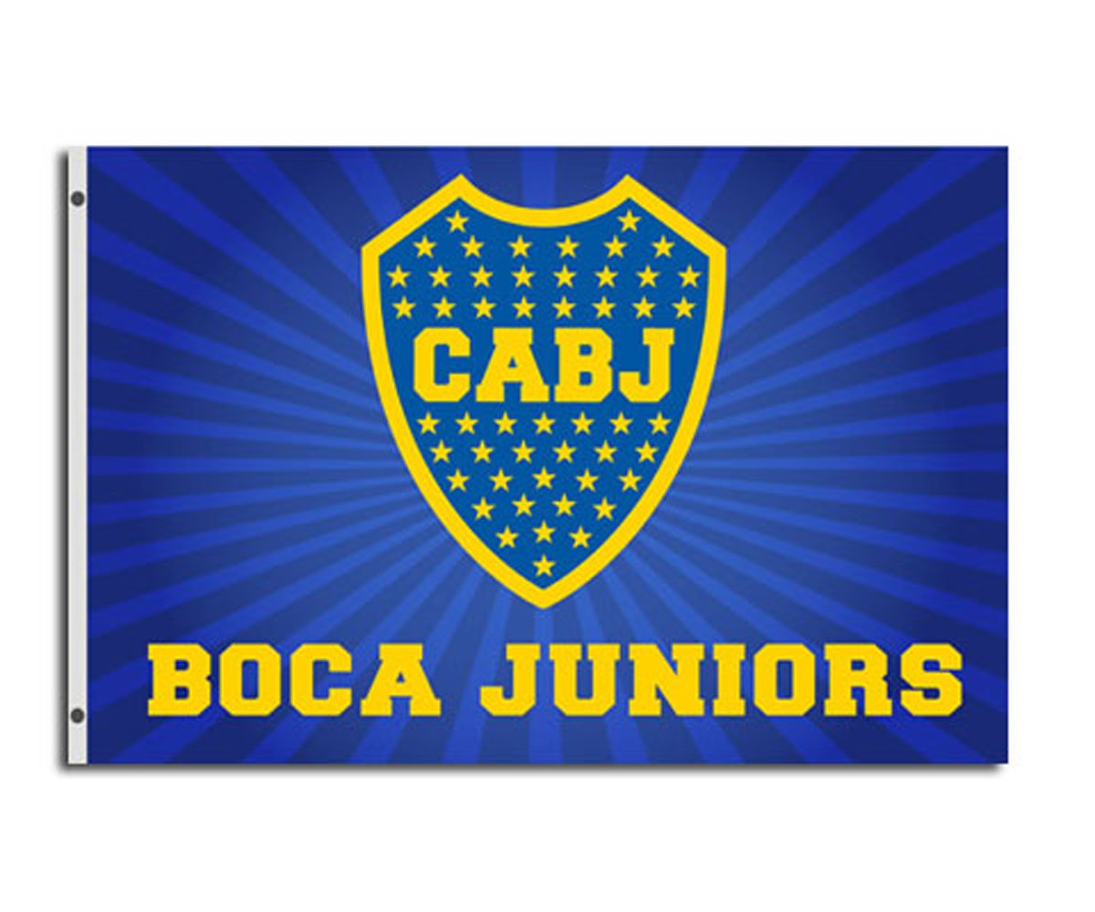 Boca Junios Flag With 2 Eyelets - Blue, 150 x 90 cm