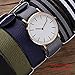 Carty Watch Straps Men Nylon Strap 6 Packs 20mm Watch Band(Black Grey Stripes+ Black White Stripe+Black+Army Green+Navy Blue+Grey)