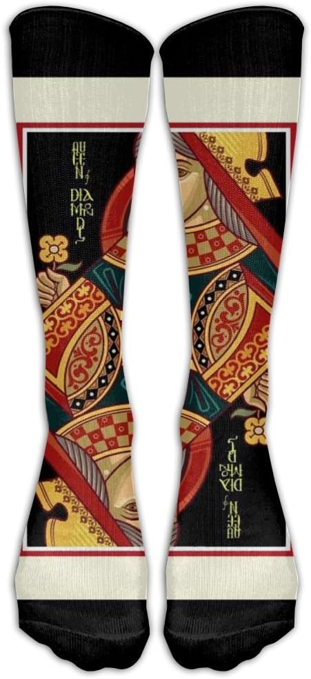 Queen Of Shape Unisex Colorful Pattern Crew Socks Men & Women Running Socks For Women & Men