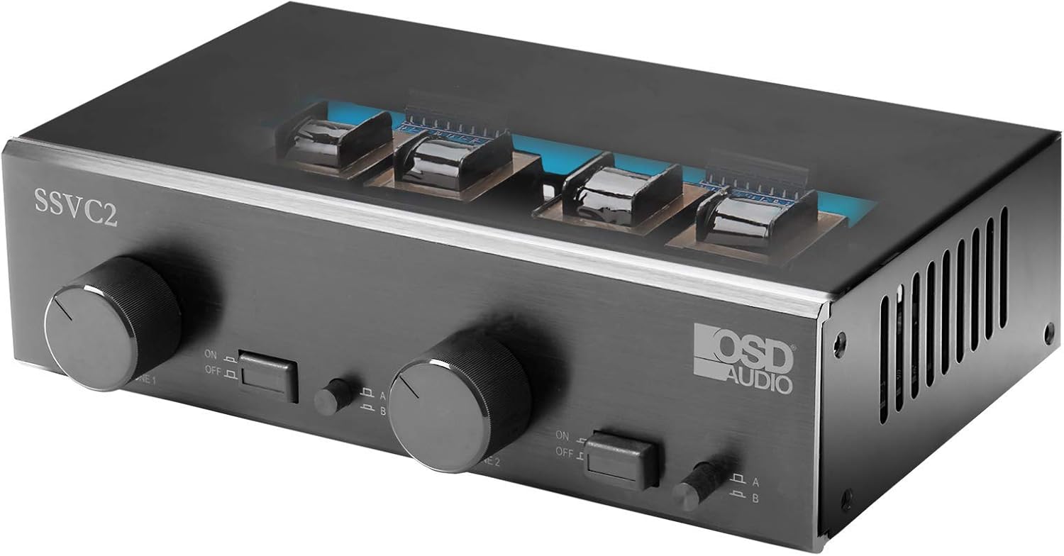 2 way speaker switch with volume control