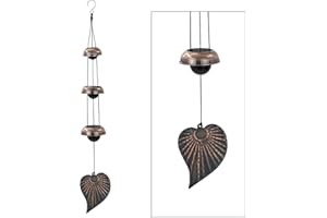 ASTARIN Three Cooper Leaf Temple Wind Chime,Wind Chimes with 3 Bells, Feng Shui Wind Chimes for Home Yard Outdoor Decoration, A Great Memorial Wind Chime for Someone Who Loves Peace