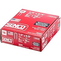 Senco L10BABN 18 Gauge by 1/4" Crown by 5/8" Electro Galvanized Staples (5, 000per Box)