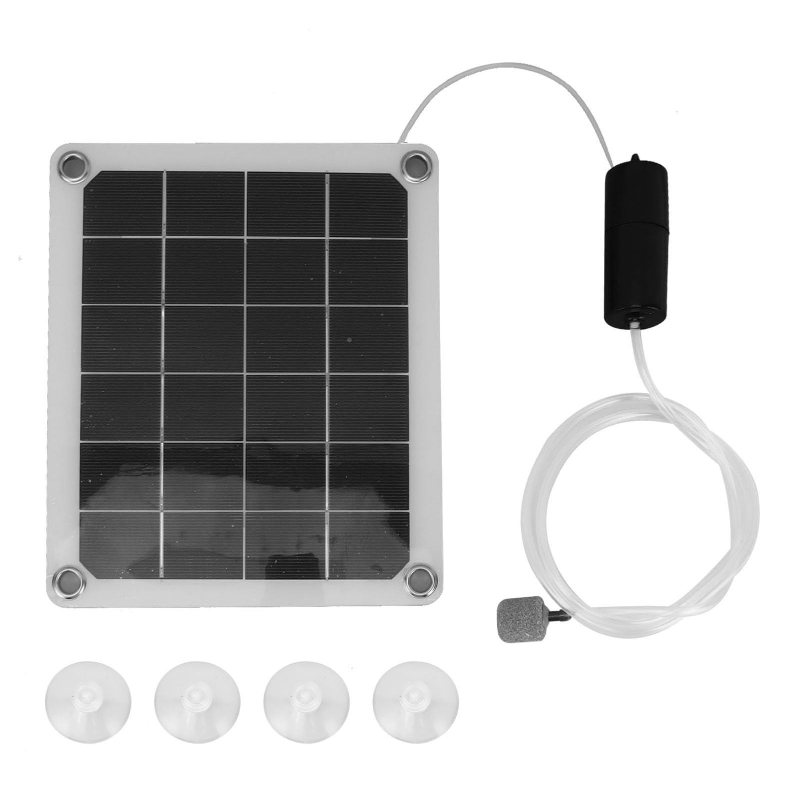 Solar Aerator for Pond, 20W Waterproof Solar Air Pump with Air Bubble Stones, Noiseless Solar Powered Oxygenator Aerator for Garden Fish Outdoor Pool Pond Aquarium