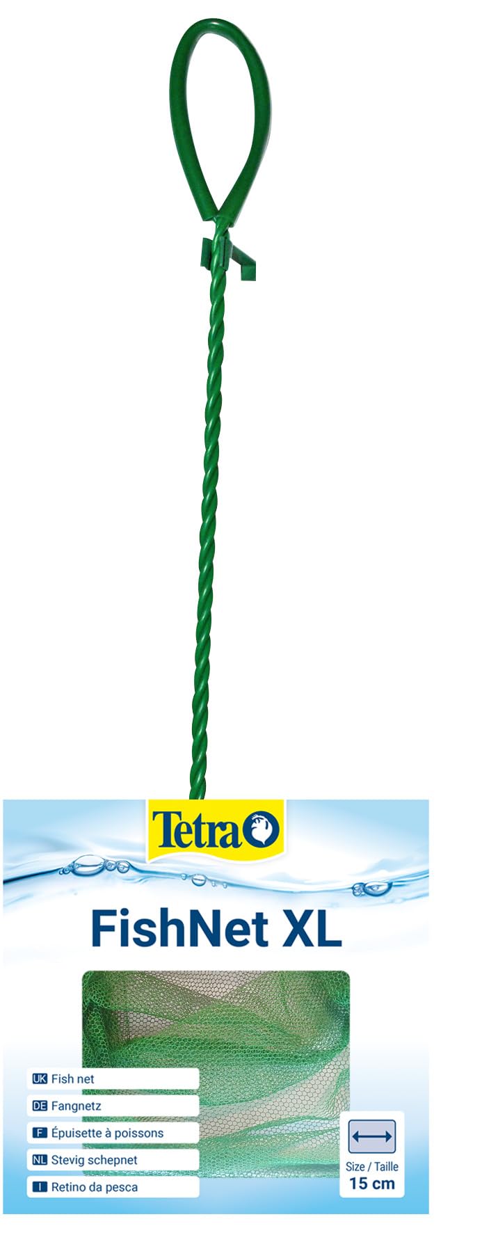 Tetra FN Fish Net, Non-Slip Nylon Net for Aquarium, Size L Netzgroße 12 cm for Easy Removing of Fish