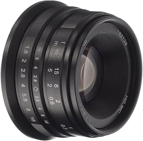 Fotga 25mm f1.8 Manual Focus HD/MC Prime Lens for Panasonic Olympus