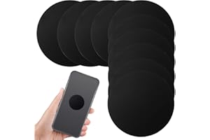Sosoport 20PCS Black 40mm Adhesive Metal Plates for Magnetic Phone Brackets, Round Iron Stickers for Car