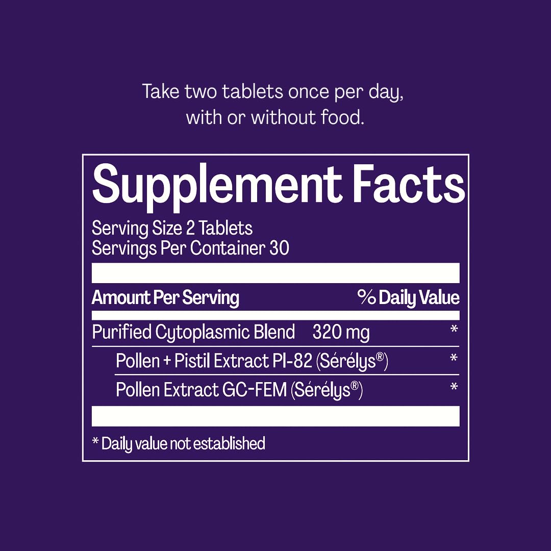 Relizen by Bonafide. Relief from Menopausal Hot Flashes & Night Sweats. — 1-Month Supply (60 Tablets)