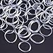 Pack of 2000 Pieces Mini Elastic Hair Bands Soft Braiding Rubber Bands for Kids Hair, Wedding Hairstyle, Small Dreadlocks and More (Transparent)
