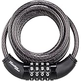 Master Lock 8114D Set Your Own Combination Bike Lock, 6 Feet Long, Black
