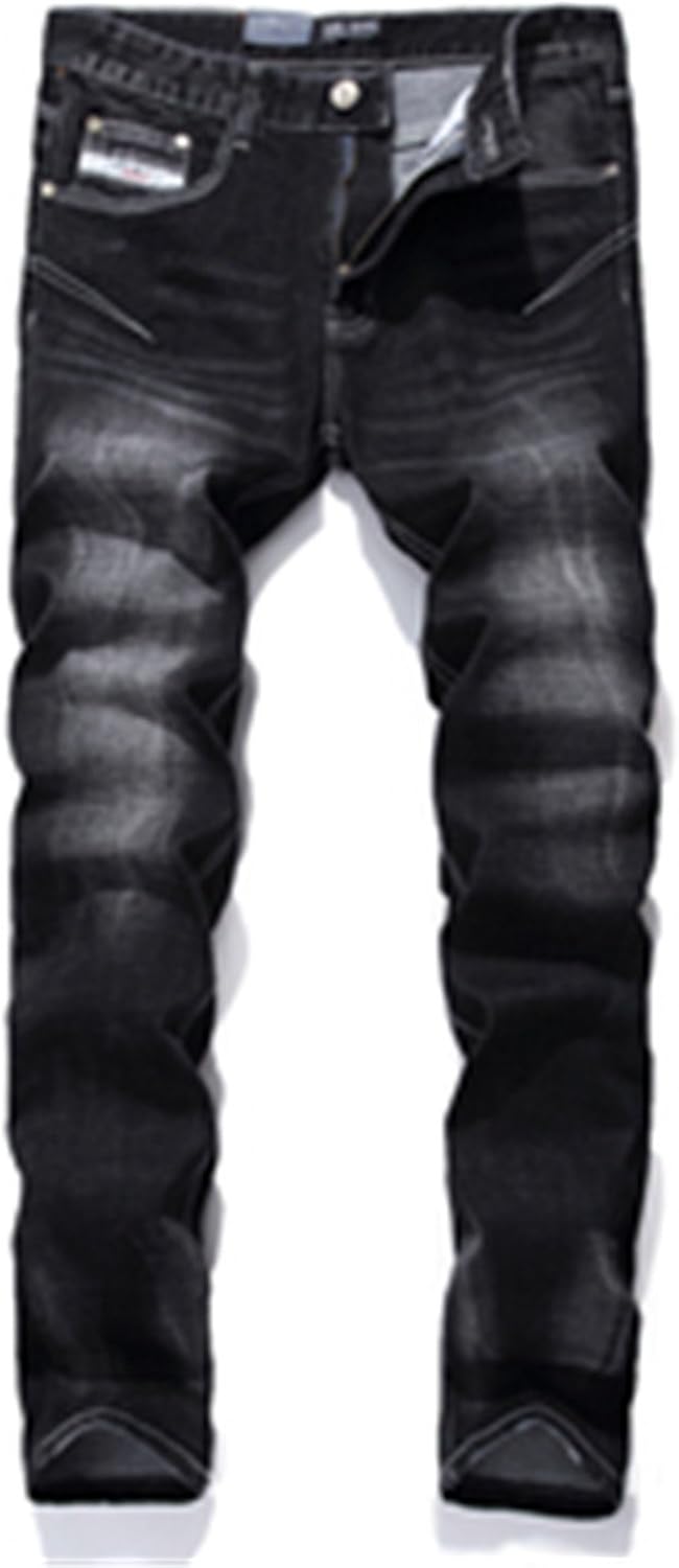 B Dressy Mens Jeans Stripe Slim Black Jeans For Men Fashion Designer