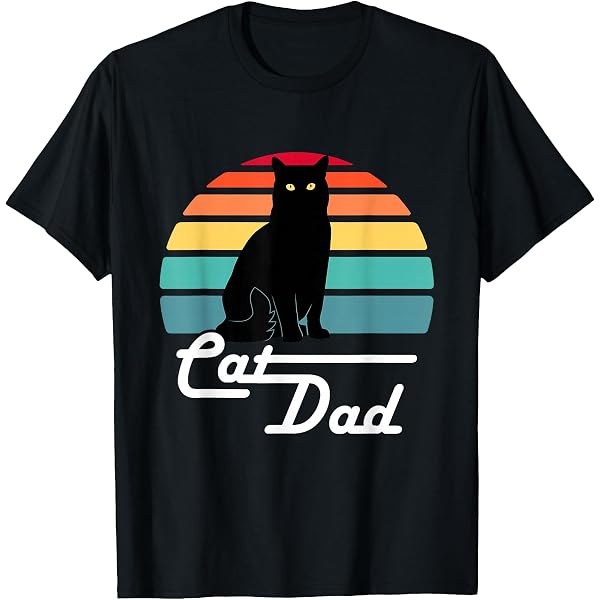 Amazon.com: Cat Daddy Vintage Eighties Style Cat Retro Distressed