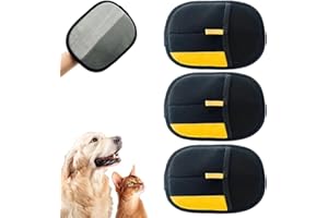 Fiopet 2025 Upgrade Pet Hair Remover Electrostatic Gloves, Reusable Pet Hair Removal Glove for Cats & Dogs, Premium Cat & Dog Hair Remover Mitt for Couch Furniture Carpet Car Seat (2)