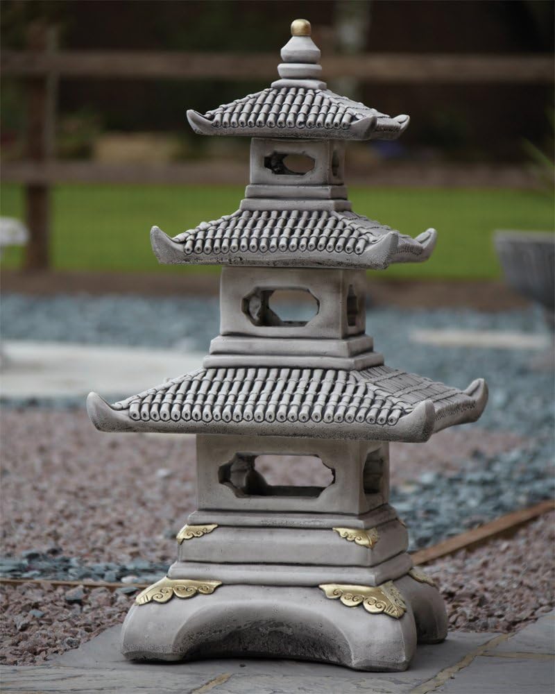 Three Tier Japanese Pagoda Lantern 