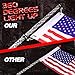 LED Whip Lights, OFFROADTOWN 4FT RF Remote Controlled LED RGB Whip Lights 360° Twisted Antenna Light With Dancing/Chasing Light For Off- Road ATV UTV RZR Jeep Trucks Dune 4 Wheeler
