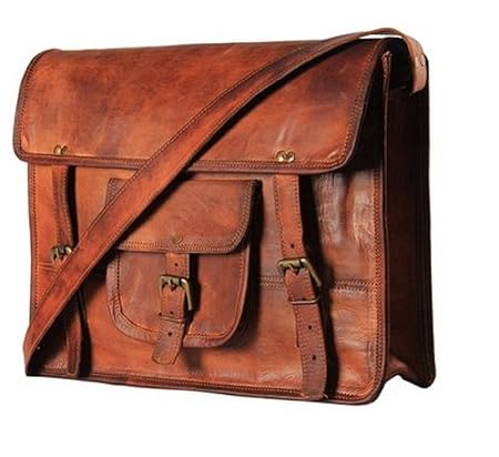 pranjals house Leather Brown Messenger Bag