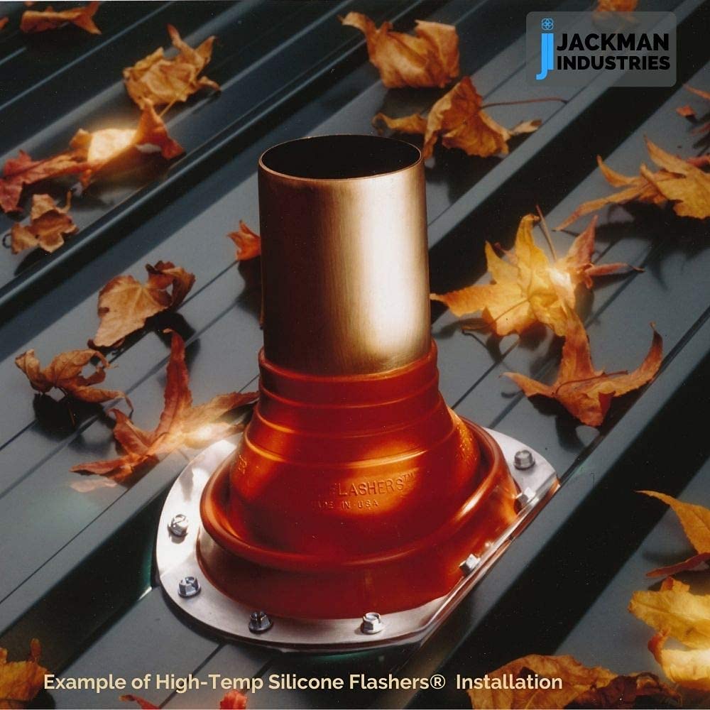 Flashers 3 Silicone High Temp Flexible Roof Jack Pipe Boot Metal Roofing Pipe Flashing (Pipe OD
