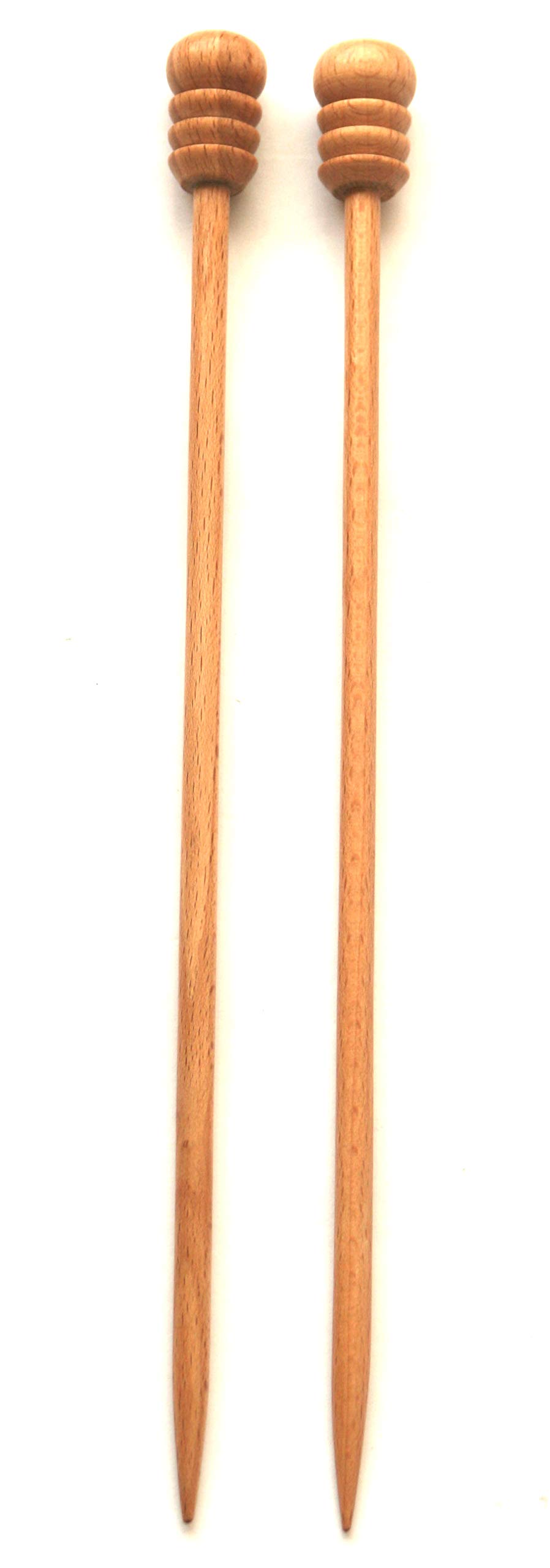 Steam Beech Wood Knitting Needles | Set of 2 (5.50 mm - UK Size-n/a - USA Size-9)