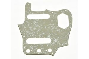 KAISH American Vintage Style JAG Guitar Pickguard JAG Scratch Plate for Jaguar Guitar Aged Pearl