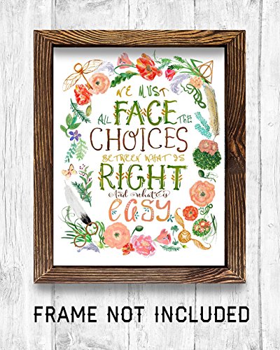 Gifts for Harry Potter fans! - Set of 4-8"x10" Prints - Harry Potter Quotes and Sayings (HP Wreath) - Thumbnail 3