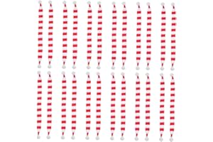 Garneck 24pcs Miniature Christmas Scarves for Snowman Bear Crafts Soft Knit Fabric Holiday Decorations for