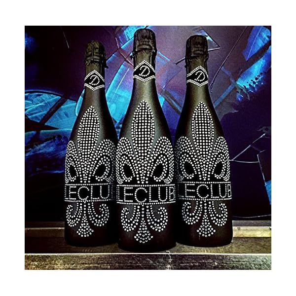 Das Sekt Geschenk - LECLUB DIAMOND black- trocken (0,75 l) mit geschliffenen Schmuckkristallen/tolles Geschenk für… – Bild 5