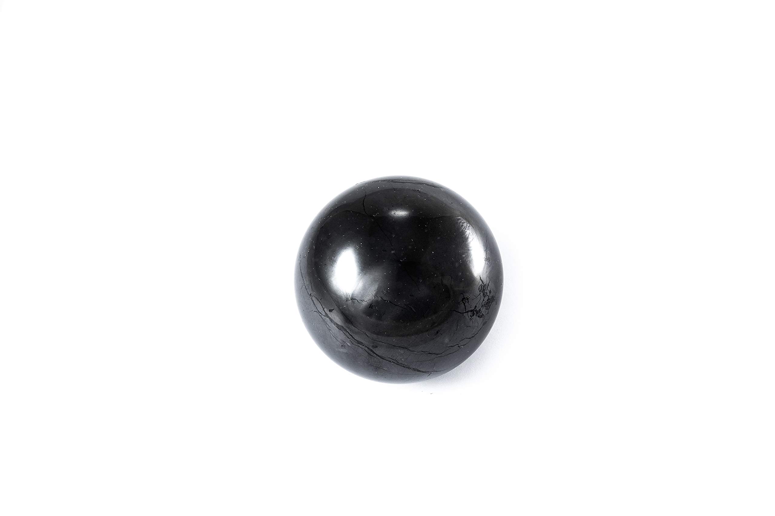 SN NATURSTEIN UG - Shungite 5 cm Polished Sphere | Gem Stone from Karelia