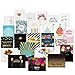 Unomor Happy Birthday Cards with Gold Embellishments Design and 26 Envelopes Birthday Greeting Cards Assorted - 18 Birthday Wishes Printed