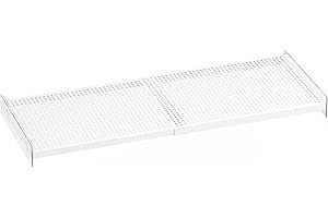 WEJIPP Closet Shelf Divider Expendable Cabinet Tension Shelving Rack Heavy Duty Metal DIY Shelf Separator for Cabinet Wardrobe Cupboard Pantry Kitchen Bedroom,White