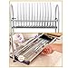 NEX Dish Rack Stainless Steel Two Tier Draining Rack Rustless Storage Rack Lacquer Kitchen Supplies Drying Frame