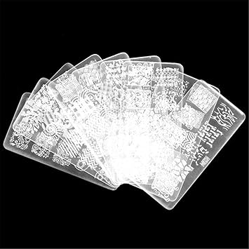 Amazon Co Jp Kluma スタンピングセット ネイルプレート イメージプレート ネイルデザイン用品 幾何学模様 誰でも簡単にできる素敵なネイル 大人気 ファッション 1枚 スポーツ アウトドア