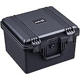 Lykus HC-3530 Waterproof Hard Case with Customizable Foam Insert, Interior Size 13.78x11.81x9.06 in, Suitable for camera, lens, drone, mic, flashlight, projector, electronics, tools, and more