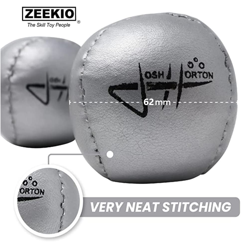 Zeekio Josh Horton Beginner Juggling Balls - Synthetic Leather - Set of 3