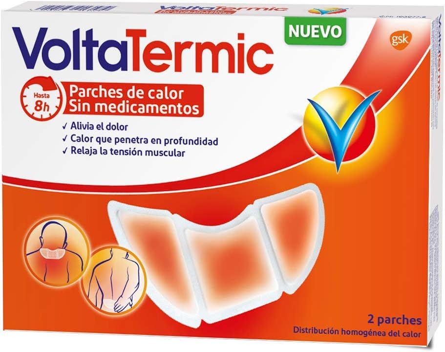 Voltatermic Parches de Calor, 2 parches semicirculares