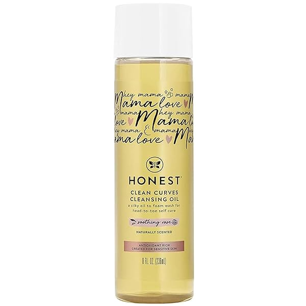 THE HONEST COMPANY HONEST MAMA CLEAN CURVES CLEANSING SHOWER OIL | NATURALLY DERIVED, SOAP FREE | AVOCADO OIL, VITAMIN E | 8 FL OZ