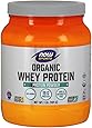 NOW Sports Organic Whey Protein Natural Unflavored,1-Pound