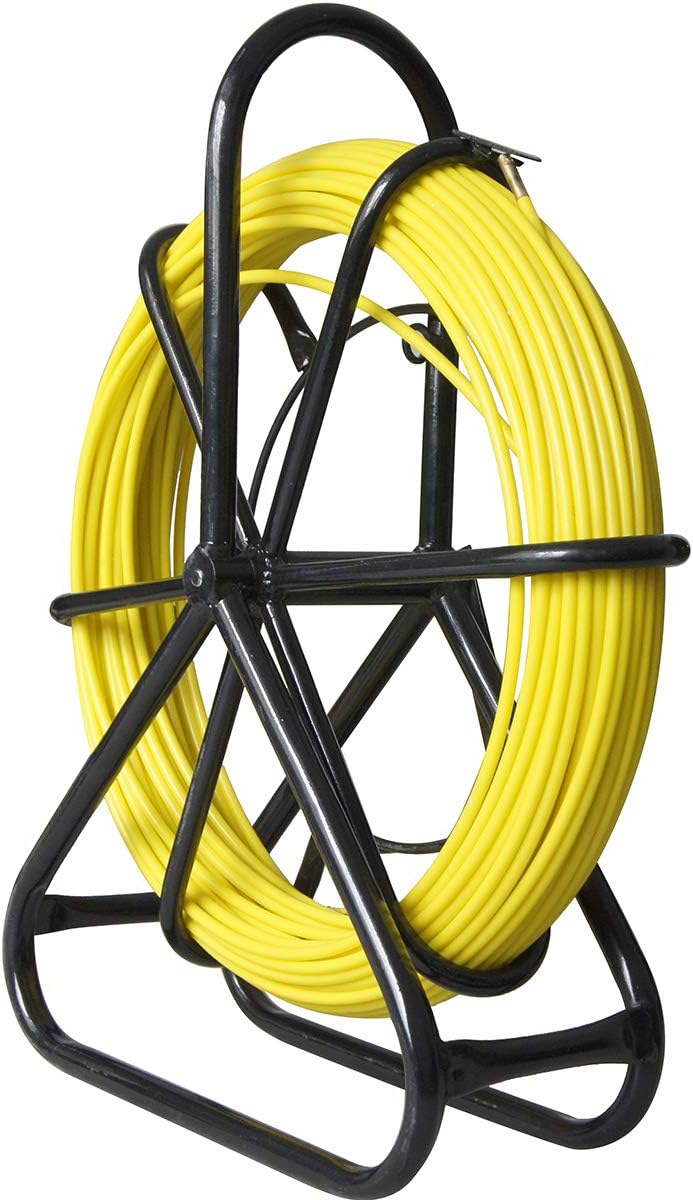 KATSU Fiberglass Duct Rodder 6x50M with Steel Stand and Brake, Fiberglass Electric Cable Installation Tool - Image 3