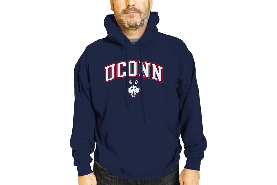 Campus Colors NCAA Arch & Logo Gameday Hoodie - Officially Licensed College Hooded Sweatshirt - Cotton Blend - Unisex Adult